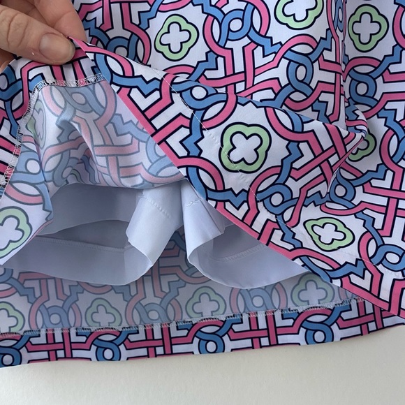 GOLFTINI • Candy Land Patterned Golf Skort Size 4 Long Batik Geometric - Picture 5 of 15